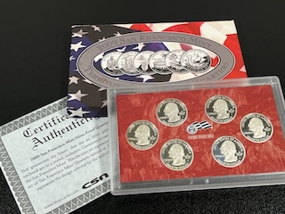 2009 S Mint Silver Territory Quarter Proof Set